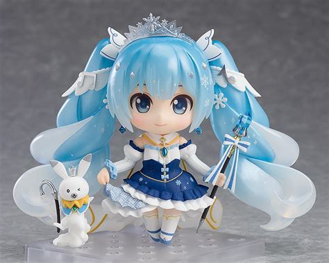 snow miku nendo|hatsune miku snow princess figure.